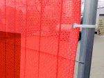 drukowane siatki poliestrowe premium mini na ogrodzeniach tymczasowych ażurowe