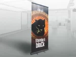 roll-up banner standard black czarna kaseta w kolorze czarnym