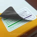 maskujące naklejki etykiety pokrywające z ciemnym klejem