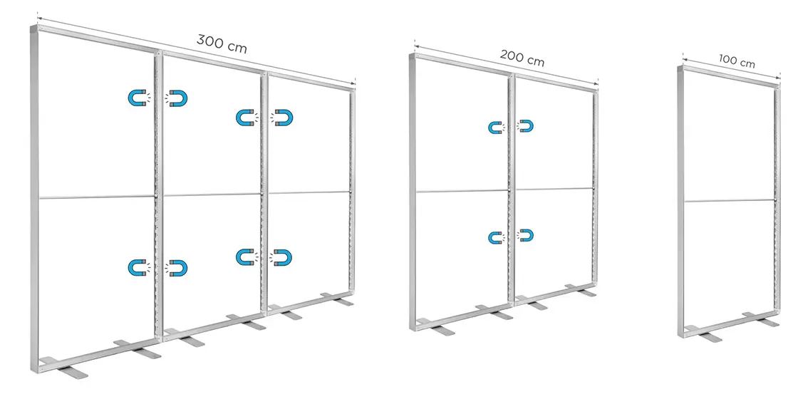 system podświetlany lightbox panele magnetyczne