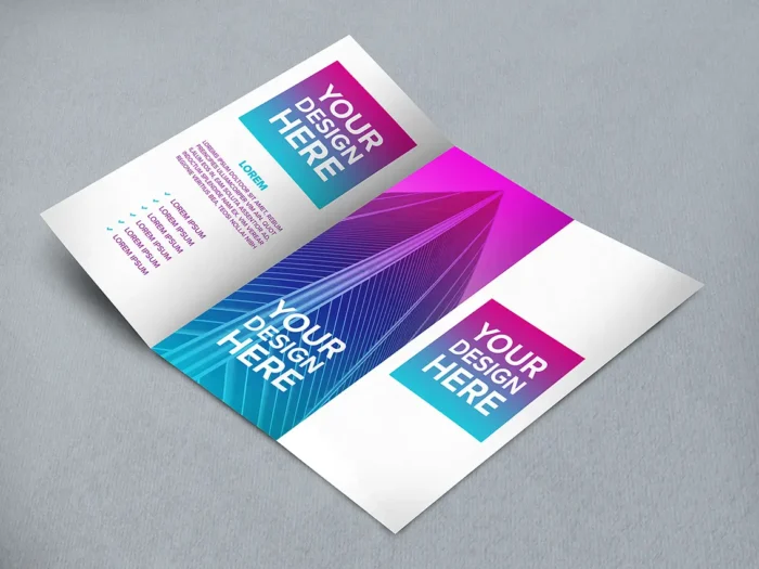 foldery składane druk cyfrowy niskie nakłady