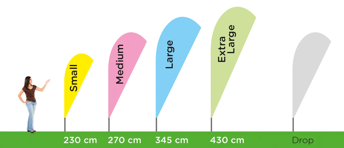 Winder Lite Drop kształt łezka tanie flagi
