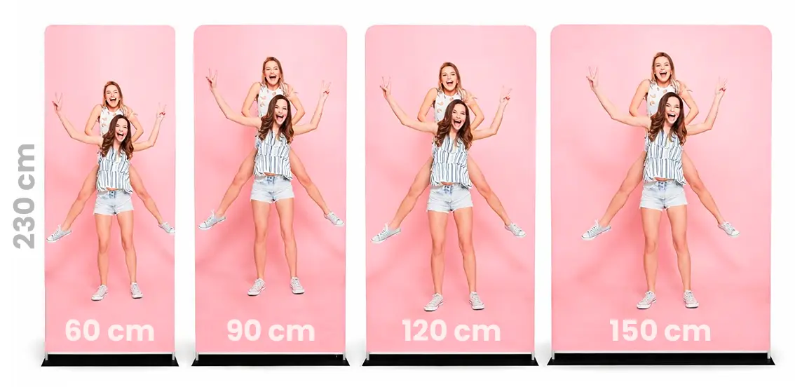 stand reklamowy - grafika drukowana na tkaninie