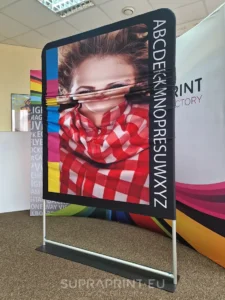 tkanina stretch druk na ścianka expo na tkaninie