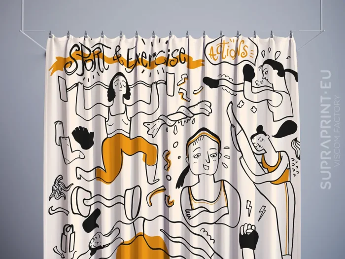 zasłony z dowolnym nadrukiem reklamowym