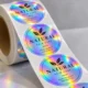 pryzmatyczne etykiety holograficzne drukowane na rolce