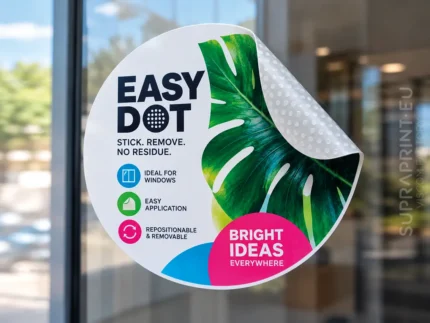 naklejki drukowane na folii easy dot